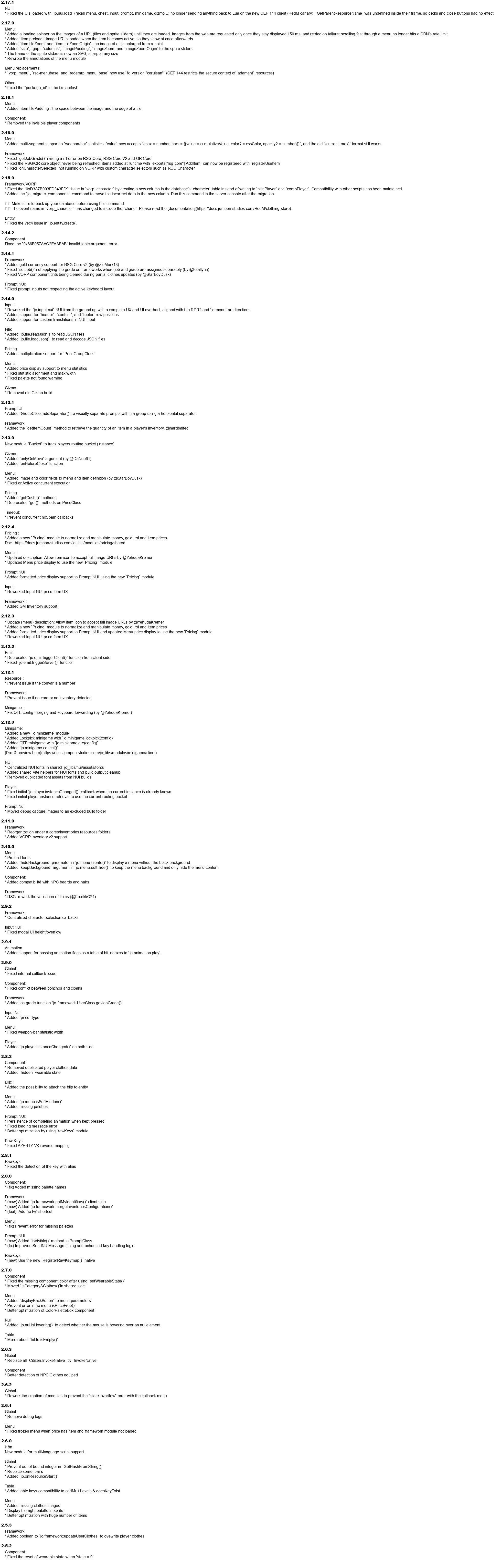 Jo Libraries - A powerful tool to create scripts - RedM Releases - Cfx ...